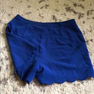 Royal blue dress shorts